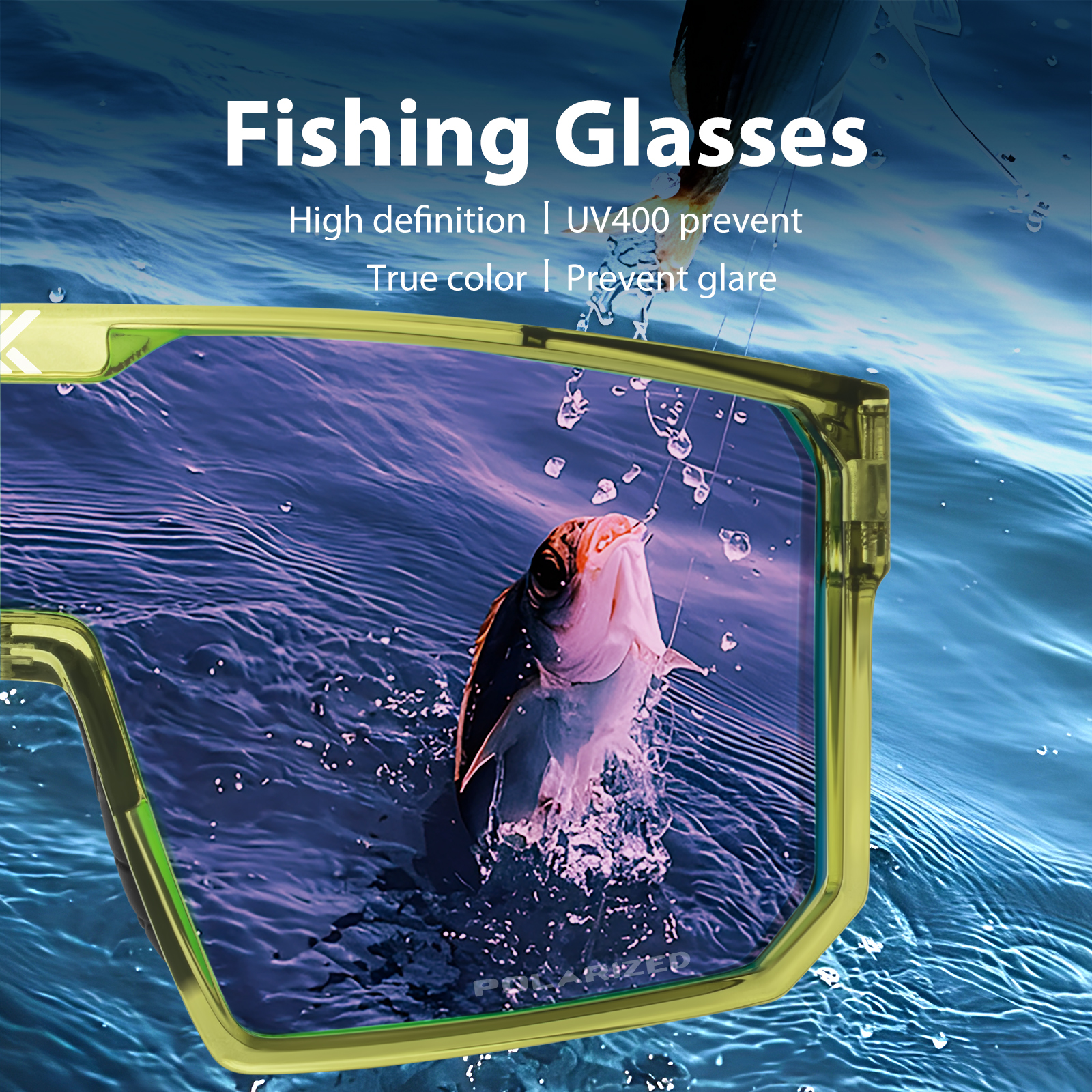 Großhandelspreis US$11,00 Kapvoe K232-Q Modische polarisierte Radsportbrille