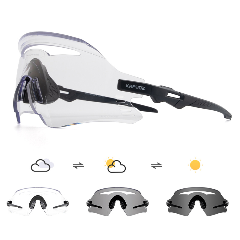 Großhandelspreis 12,50 US$ KAPVOE K1-PH Photochrome Fahrrad-Sportsonnenbrille