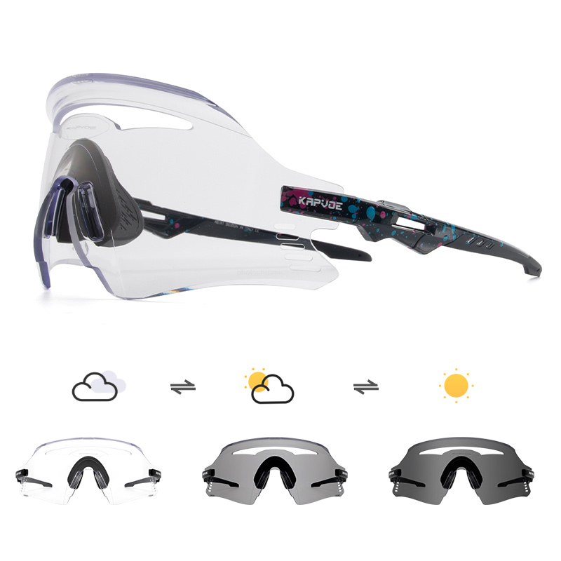 Großhandelspreis 12,50 US$ KAPVOE K1-PH Photochrome Fahrrad-Sportsonnenbrille