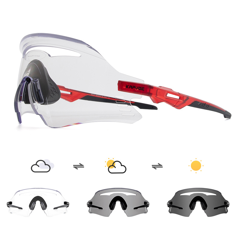 Großhandelspreis 12,50 US$ KAPVOE K1-PH Photochrome Fahrrad-Sportsonnenbrille
