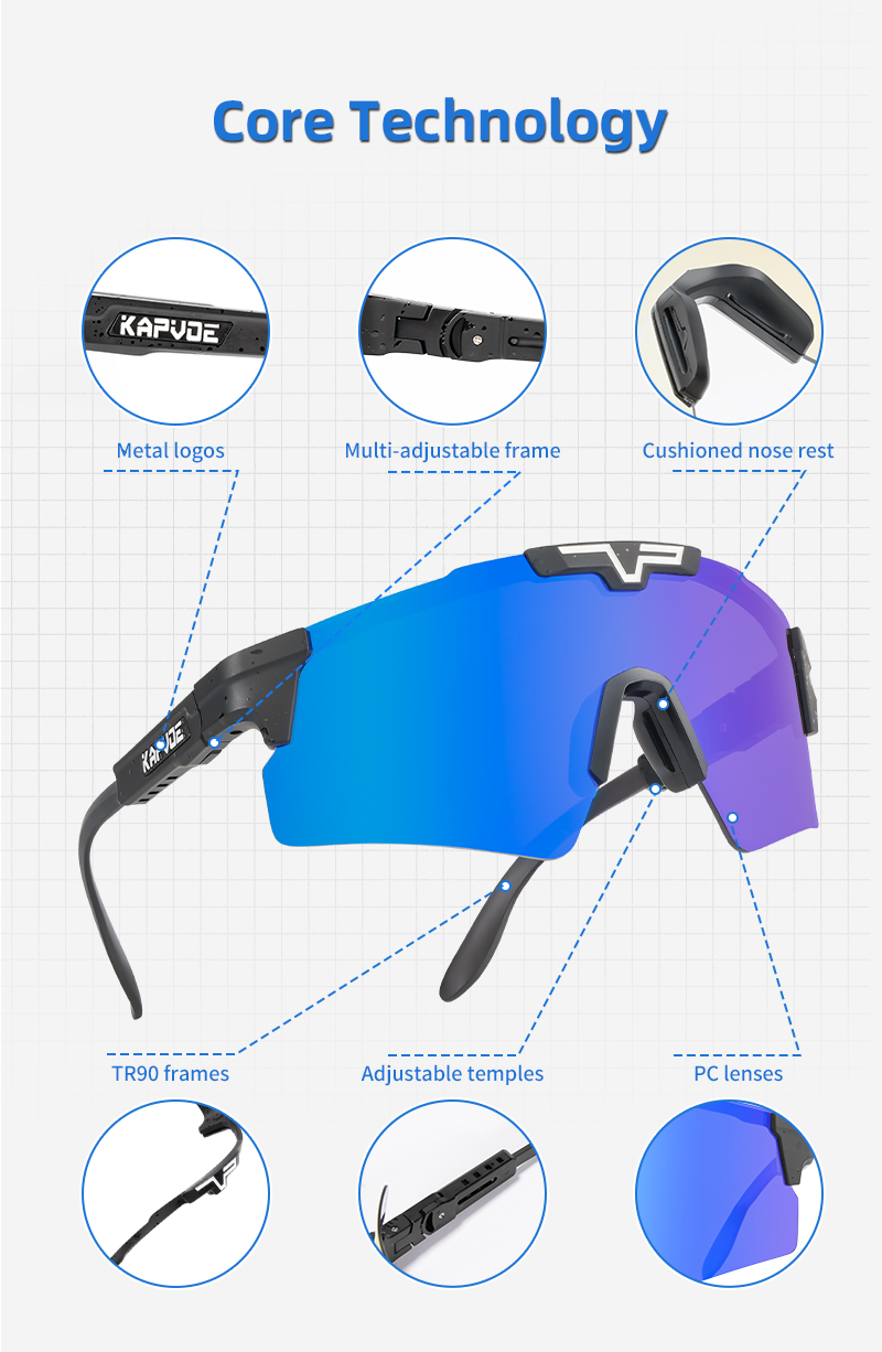 Großhandelspreis US$13.00 Kapvoe K100-PH-REVO Photochromatische Fahrradbrillen