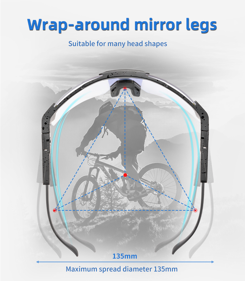 Großhandelspreis US$13.00 Kapvoe K100-PH-REVO Photochromatische Fahrradbrillen