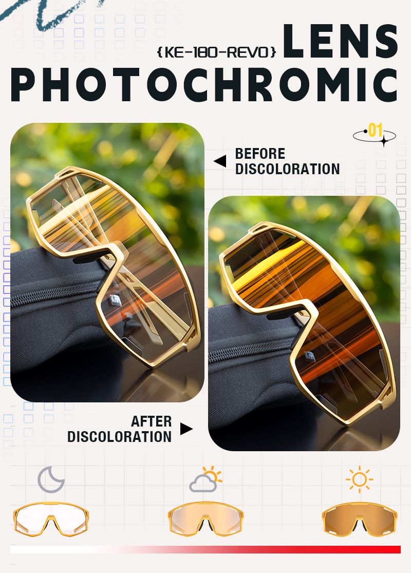 Großhandelspreis US$13.00 Kapvoe K108-PH-RE Anti-UV Fahrradbrillen