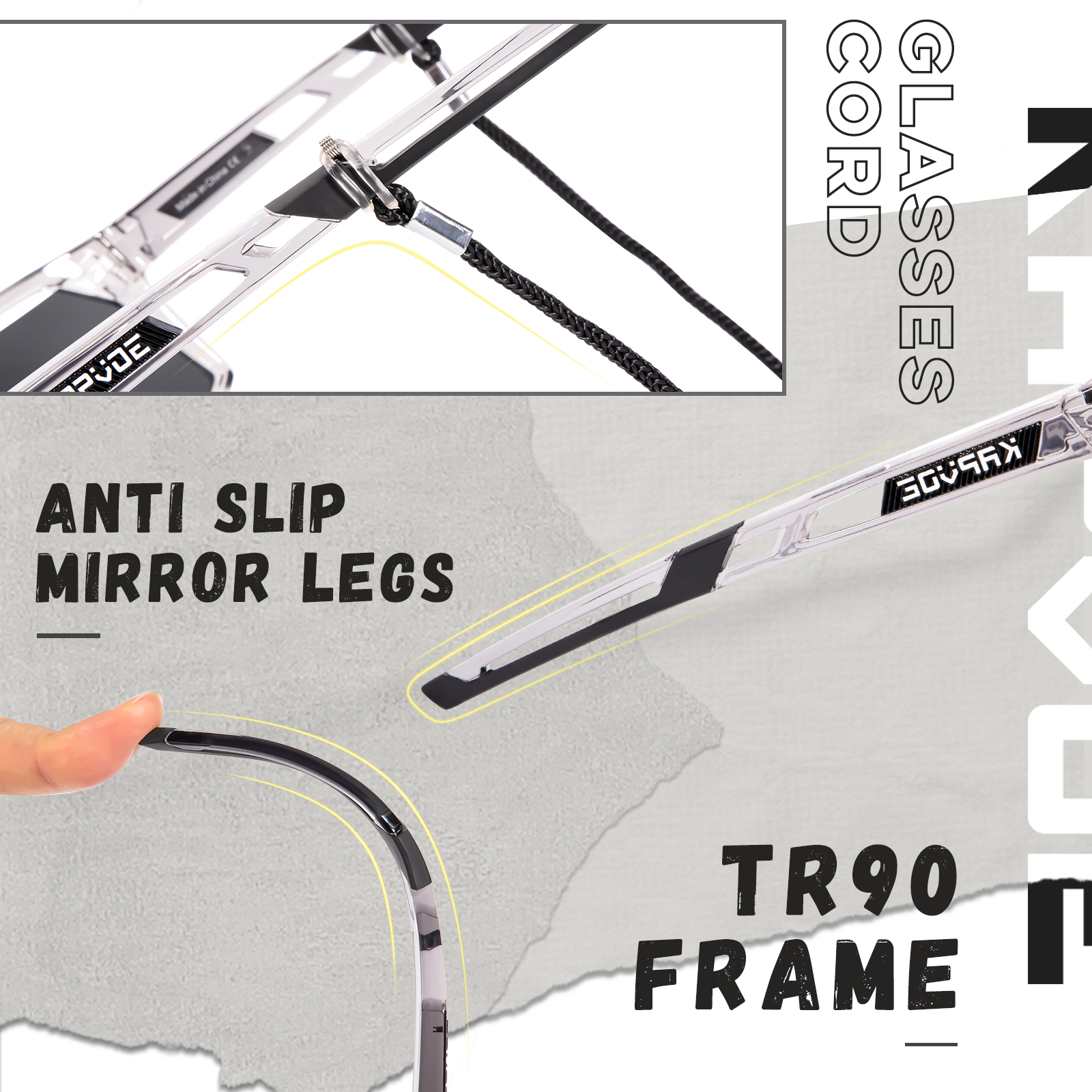 Großhandelspreis US$13,00 Kapvoe K180-QTC Polarisierte Sportsonnenbrille