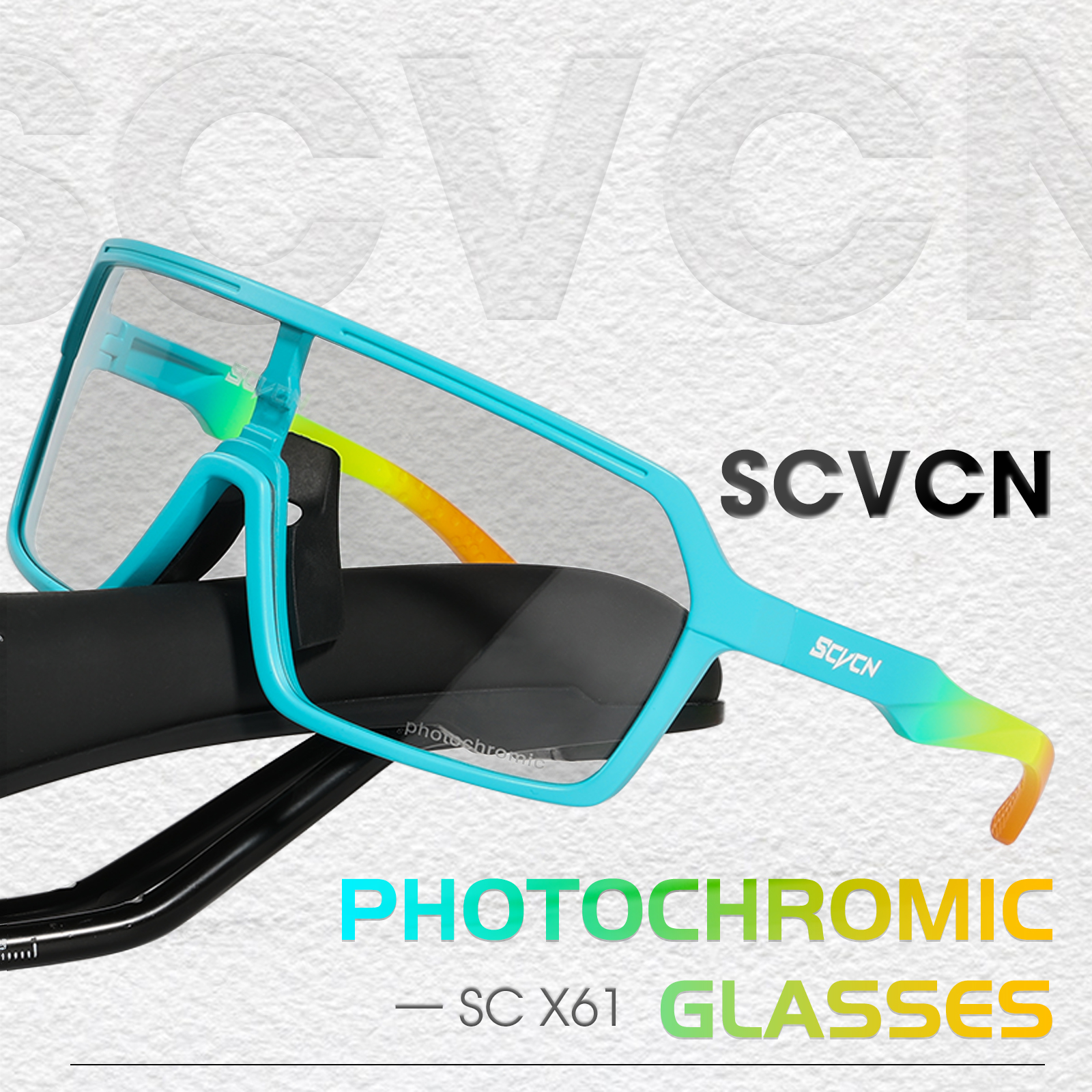 Großhandelspreis 7,90 US$ SCVCN S61-PH Photochrome Fahrradbrille