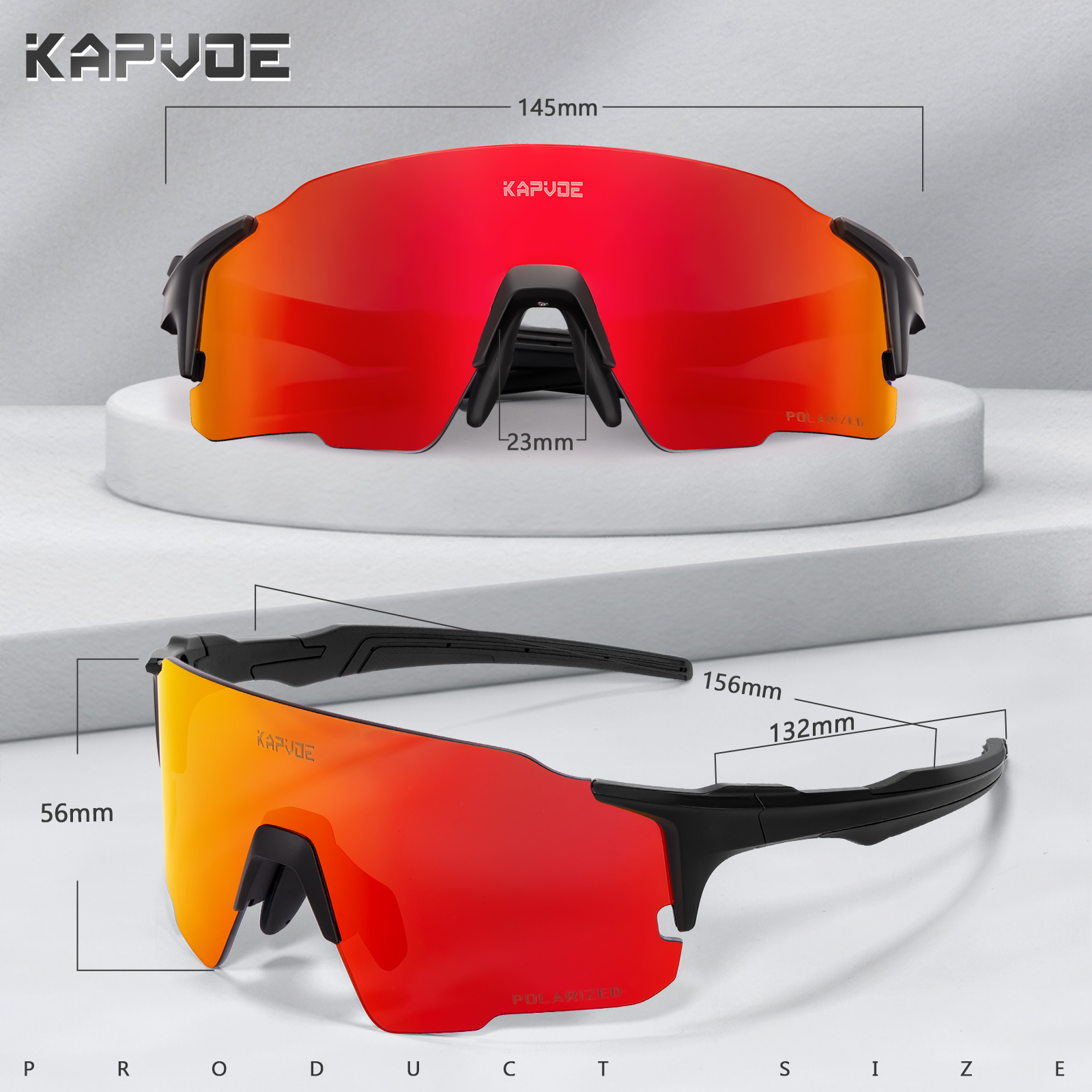 Großhandelspreis US$8.00 Kapvoe K92-Q Polarisierte Outdoor-Sportbrillen