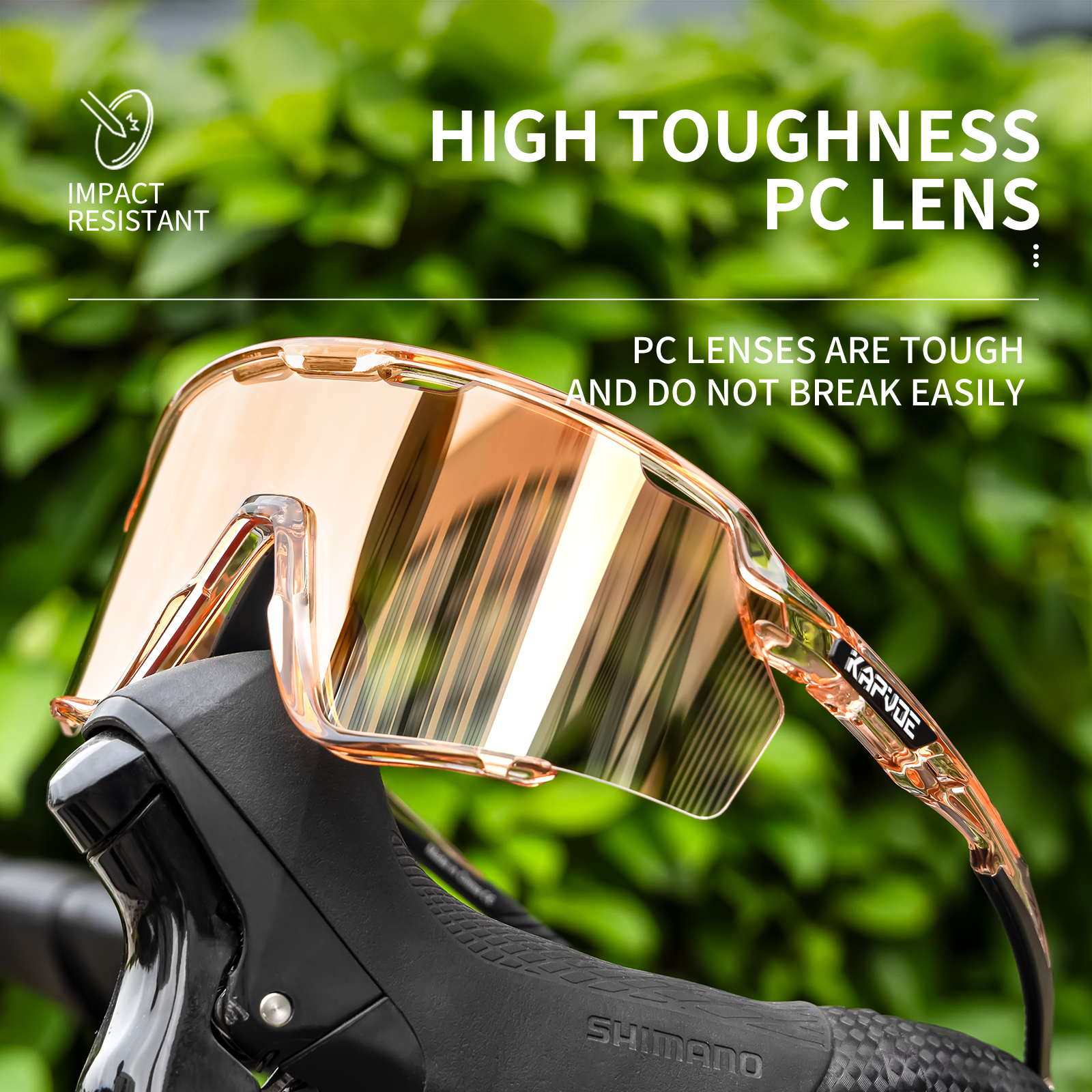 Großhandelspreis 9,00 US$ KAPVOE K170-G UV400 Fahrrad-Sportsonnenbrille